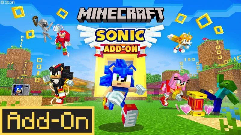Аддон SONIC

Превращайся в Соника, Наклза, Тейлза, Эми и Шэдоу, бегай быстрее звука, круши блоки, со