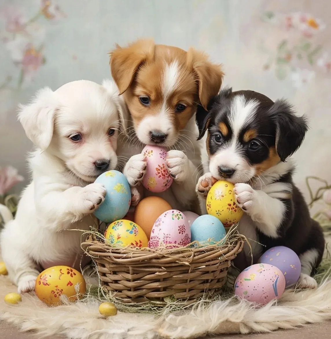 Весёлых куличей и пушистых зайцев! 🐇🎁