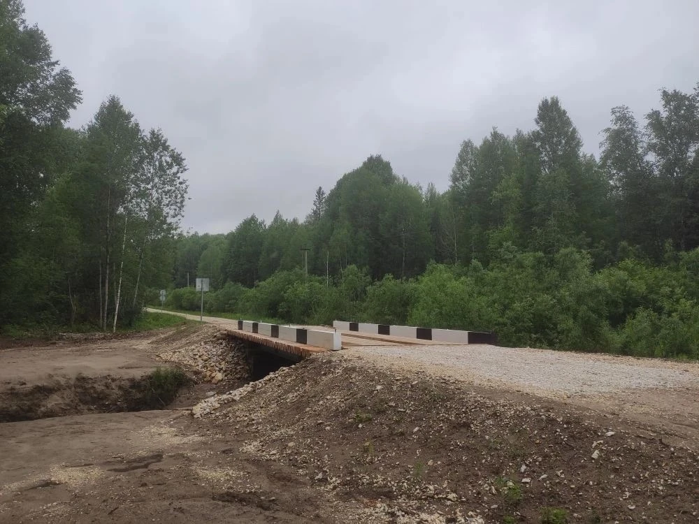 На мосту через р. Байдук на подъезде к д. Куркули завершены все планово-предупредильные...