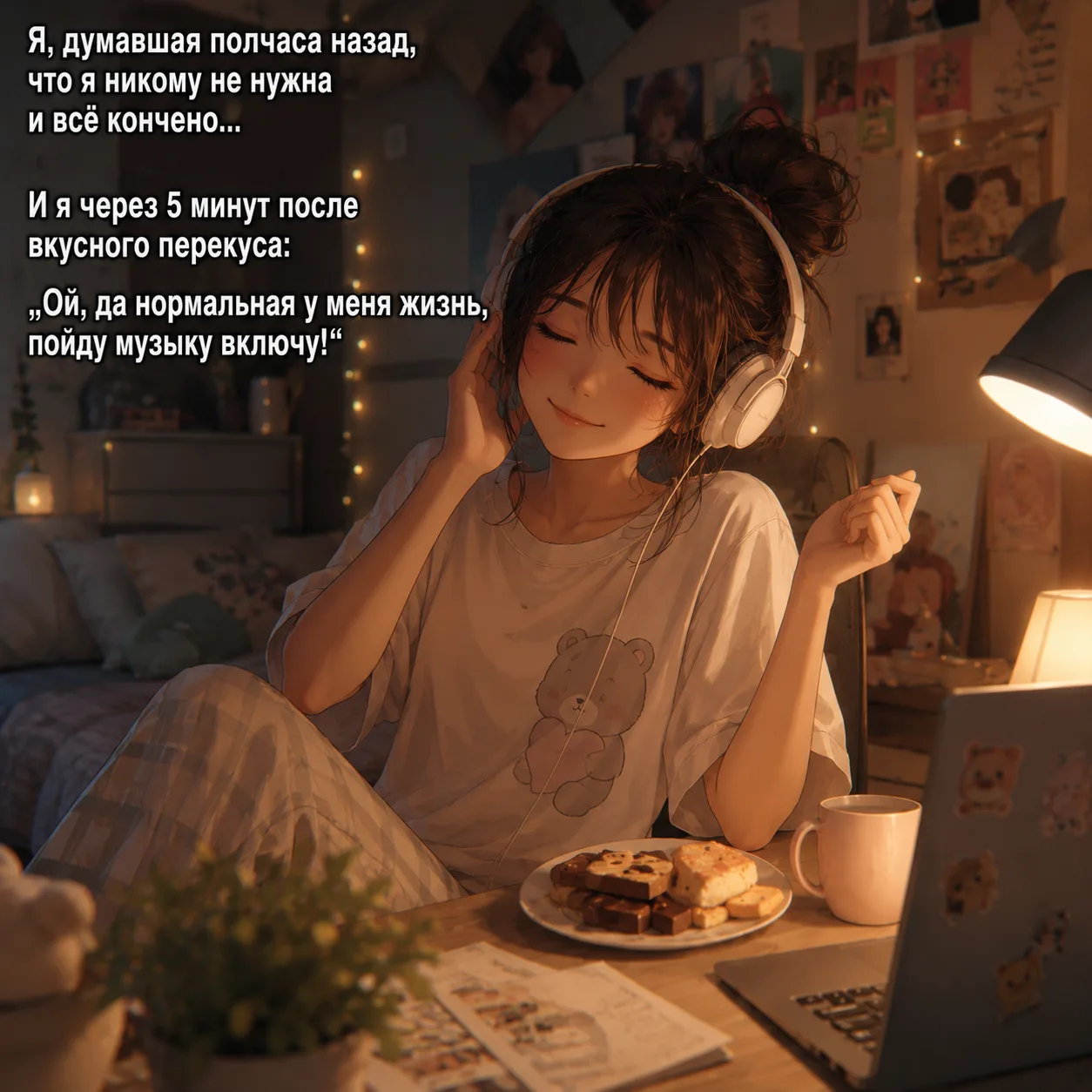🥣 Еда для настроения

Да-да, именно! Если ты давно не ела, твоя грусть может быть банально от голод