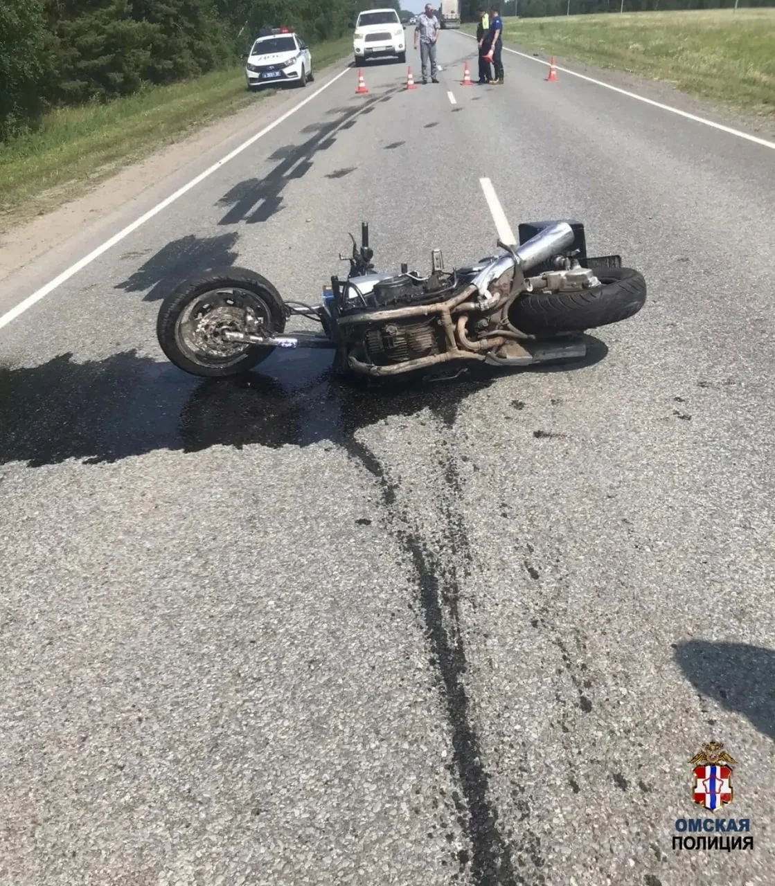 Мотоциклист погиб в ДТП с фурой на трассе Омск – Тара