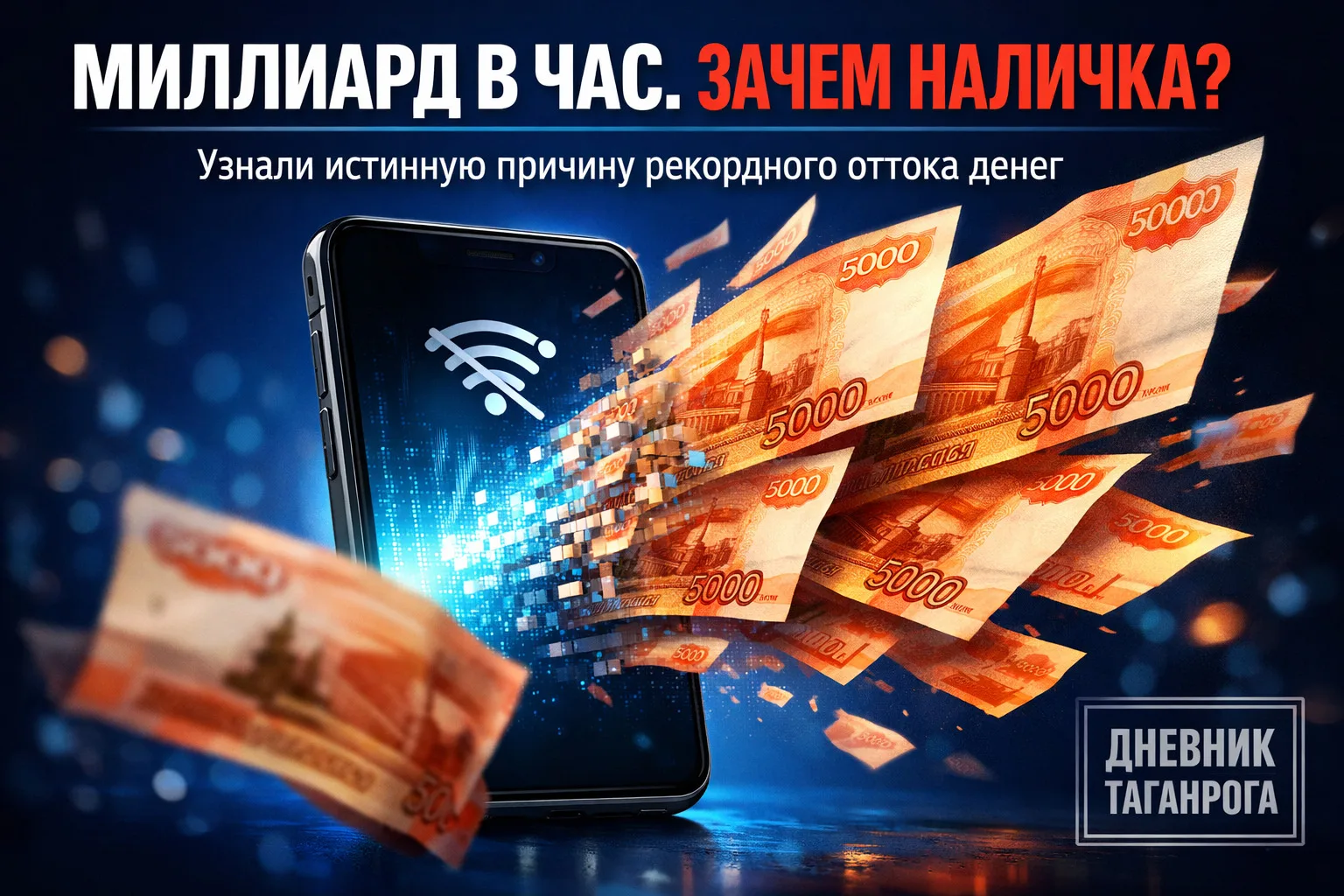 💸 Россияне ринулись за наличкой так, что банки теряют больше миллиарда рублей в час.