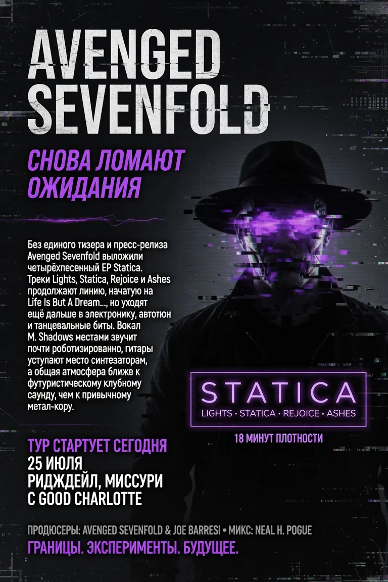 Avenged Sevenfold снова ломают ожидания

Без единого тизера и пресс-релиза Avenged Sevenfold выложил