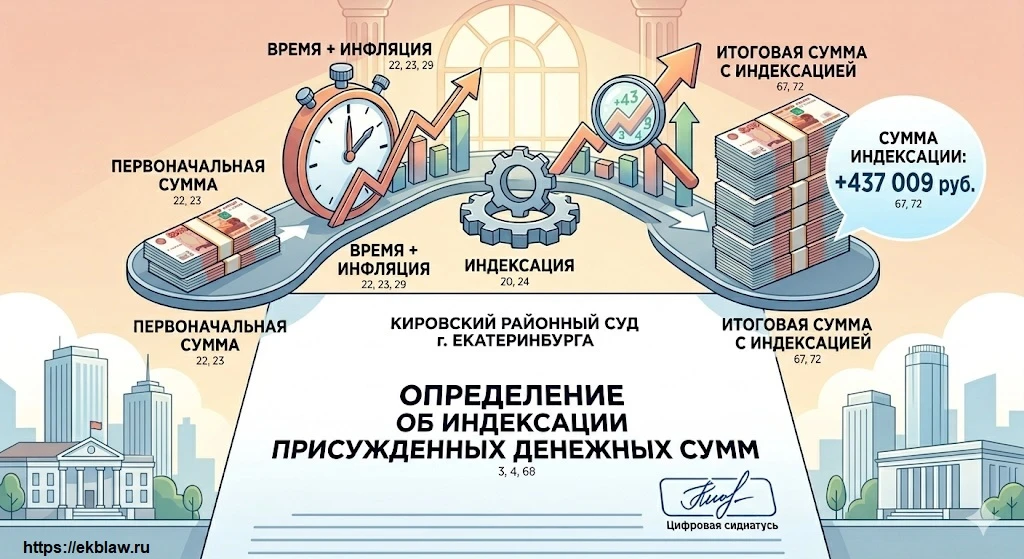 📈 Деньги врозь, а инфляция — в доле: как получить +437 000 рублей после суда