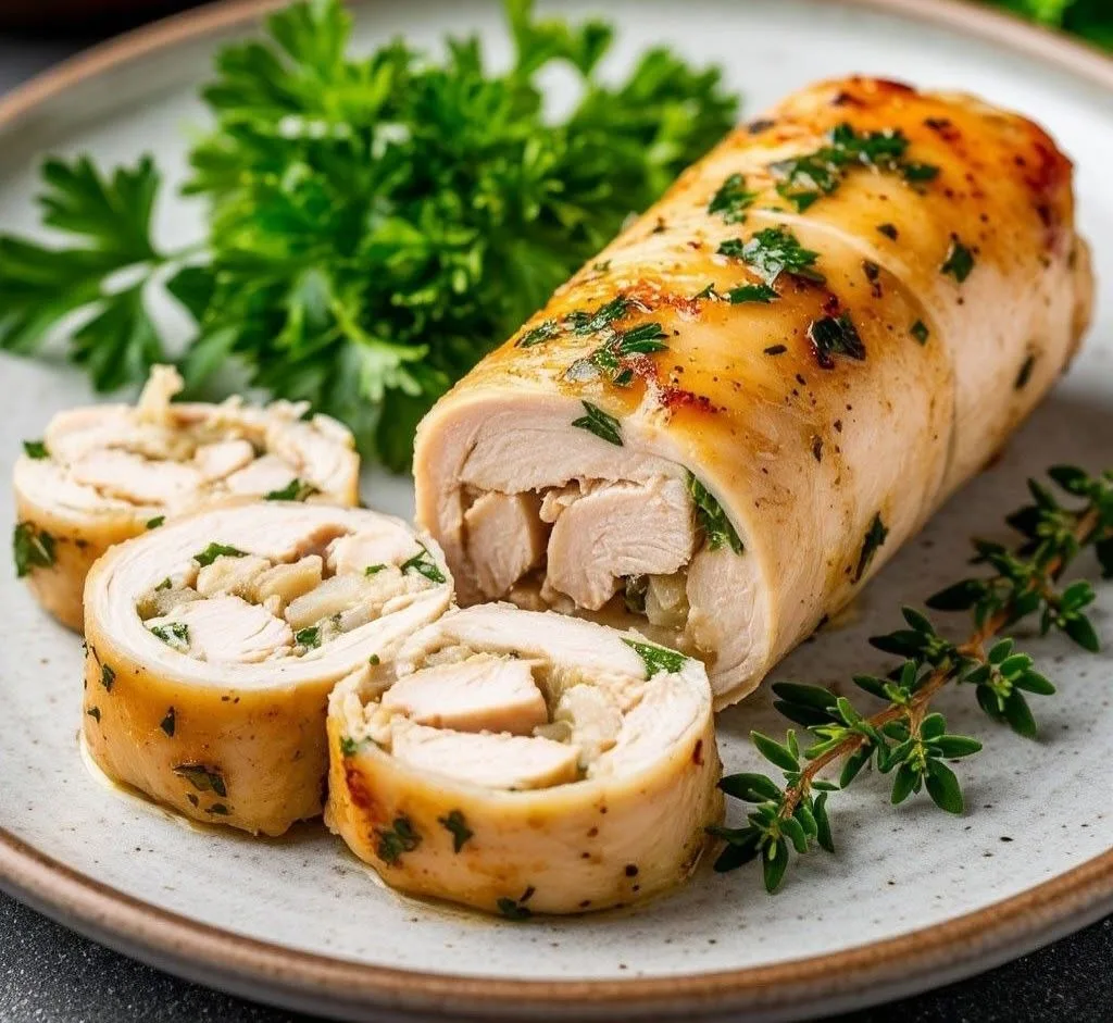 Куриный рулет с зеленью Для этого нам понадобится: Куриное филе - 700 г. Чеснок - 3-4 зубчика Петруш