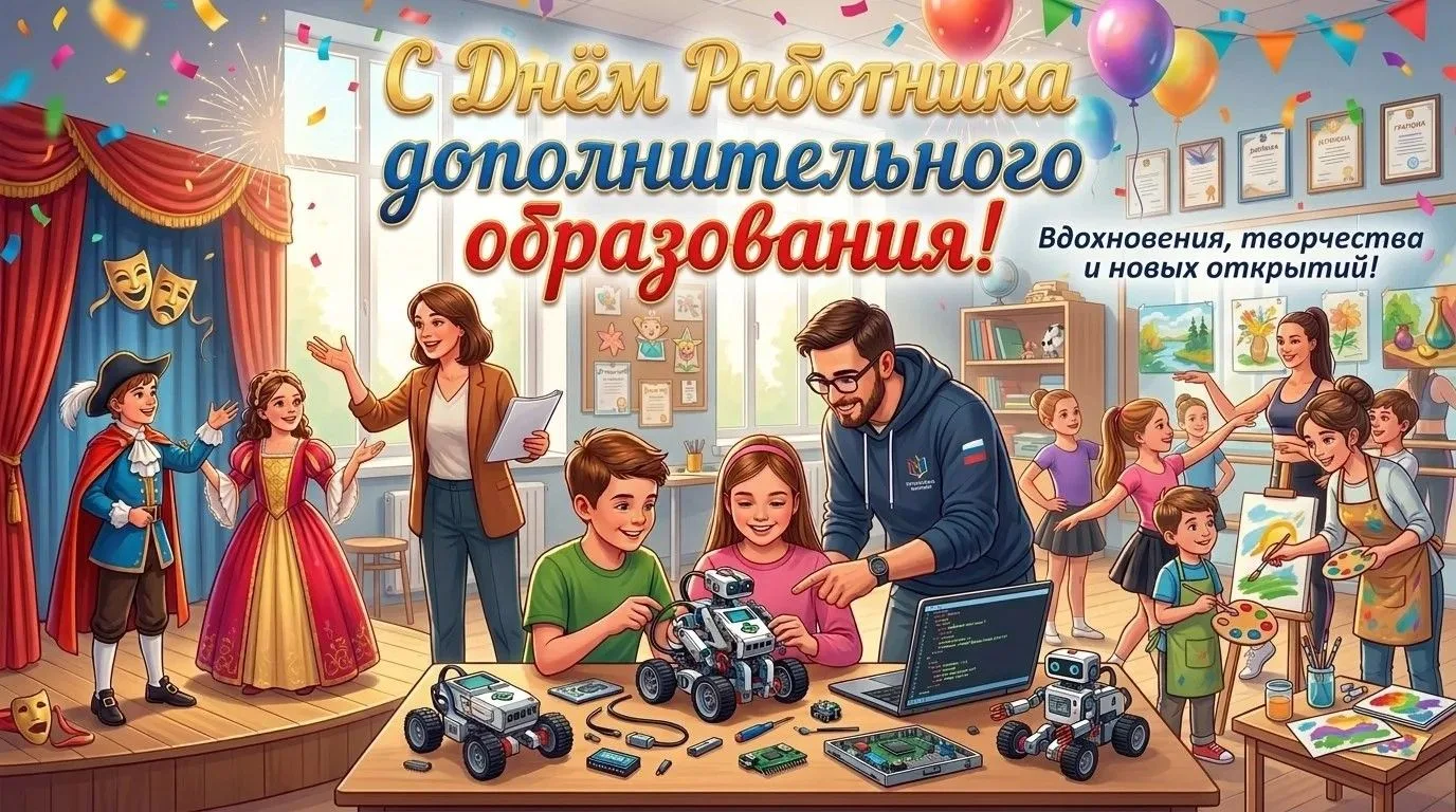 🎉 С Днём работника дополнительного образования!