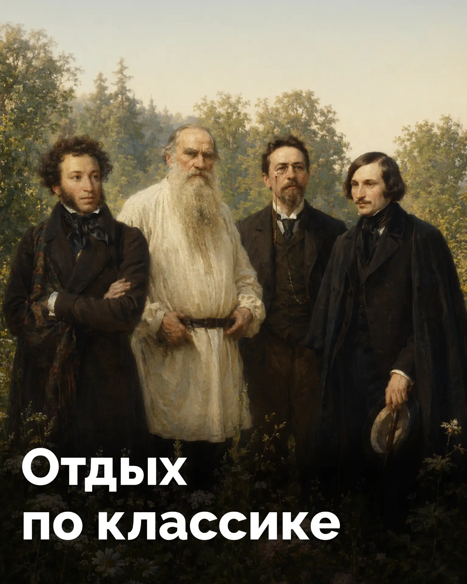 💯Отпуск требуется даже великим. Пушкин рвался к морю, Толстой пил кумыс с башкирами, Г...