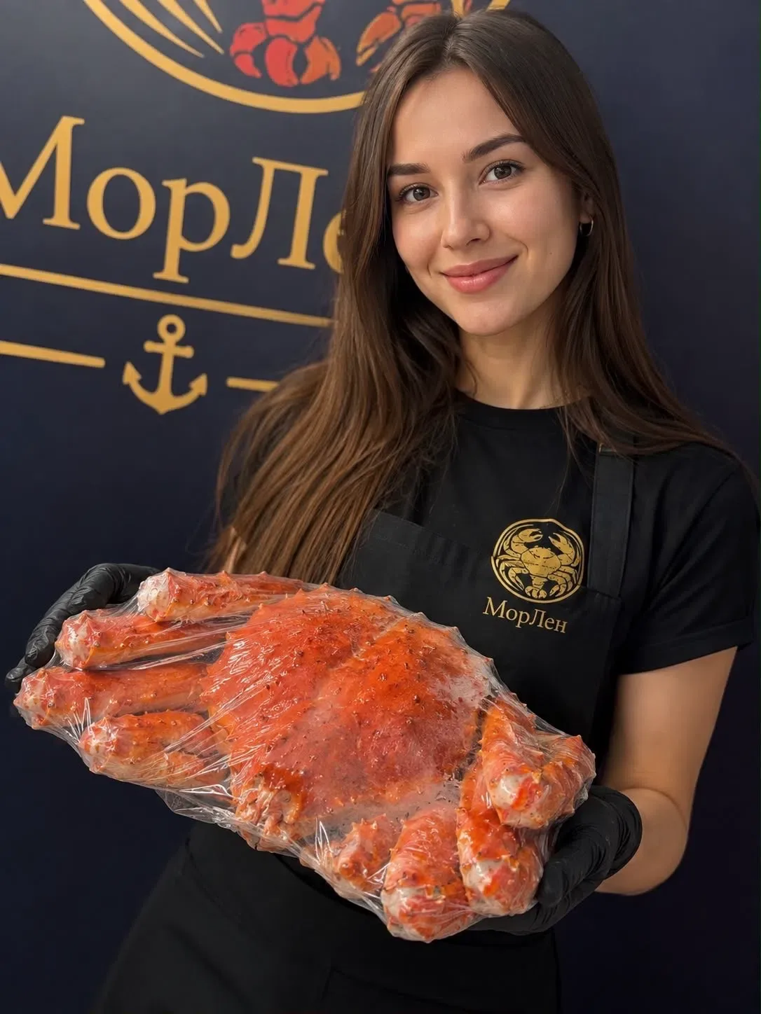🦀 Целый подарочный камчатский краб (в/м)