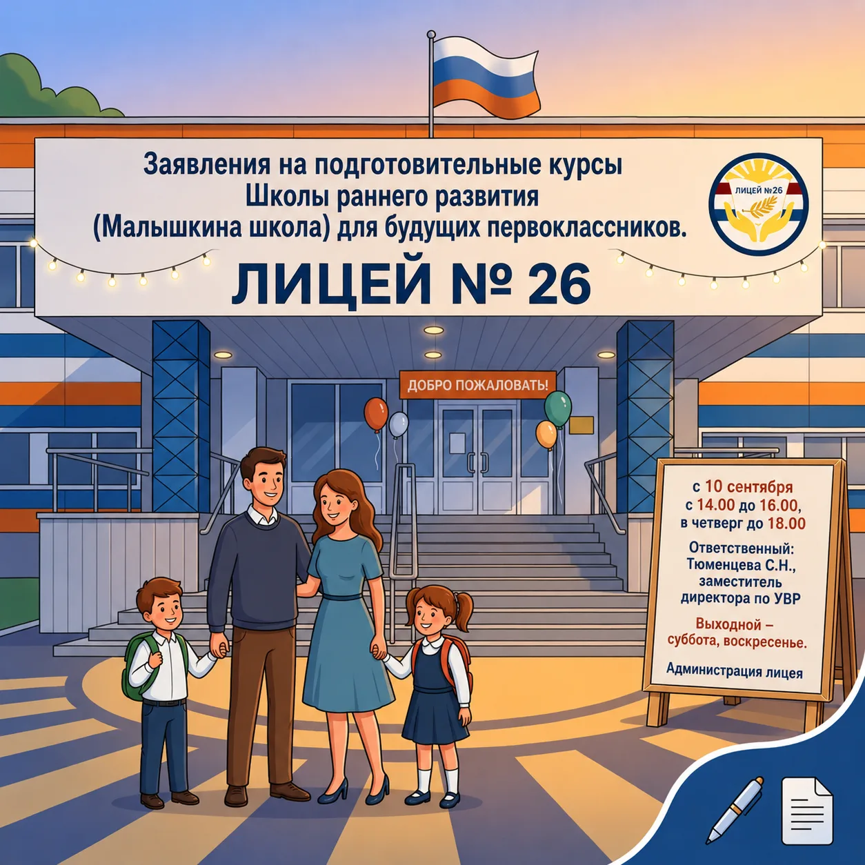 👋 Уважаемые родители будущих первоклассников!