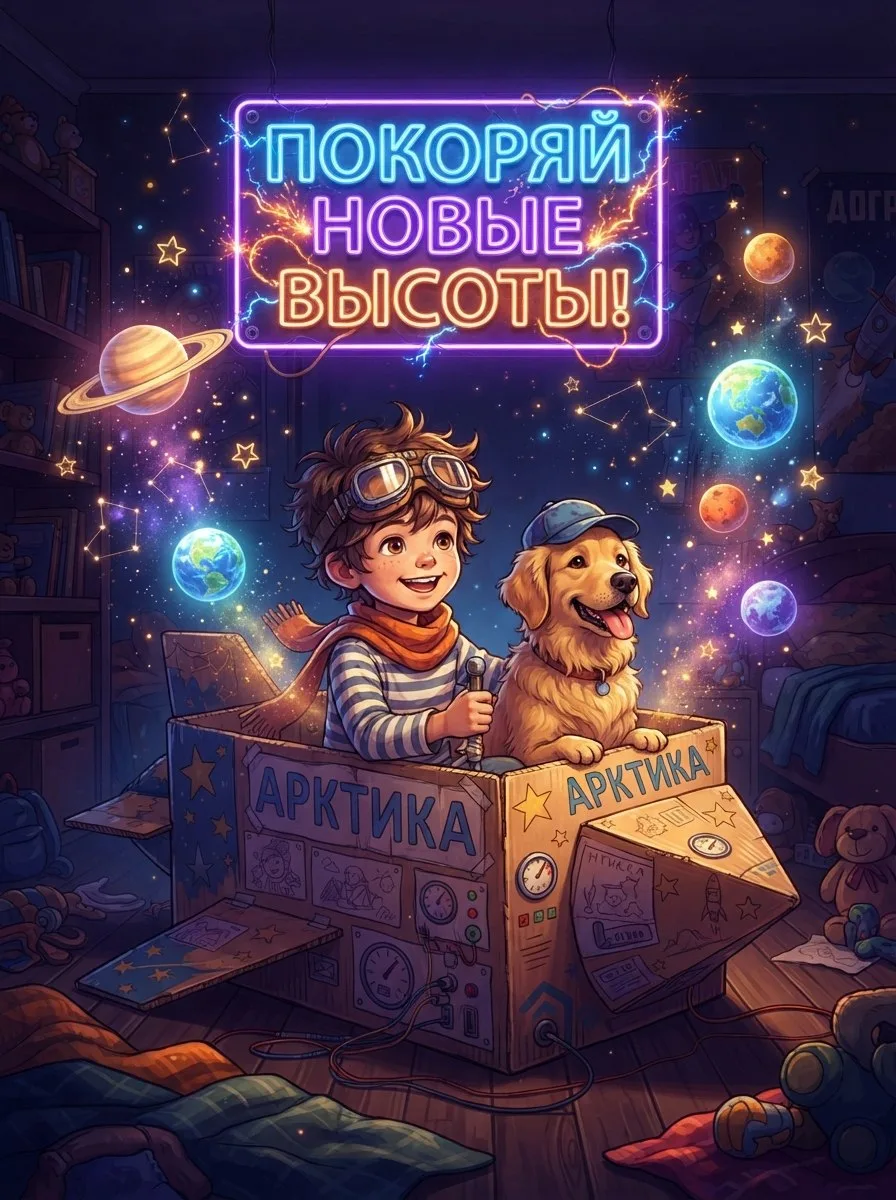 Покоряй новые высоты — даже если твоя ракета сделана из картонной коробки и веры в мечт...