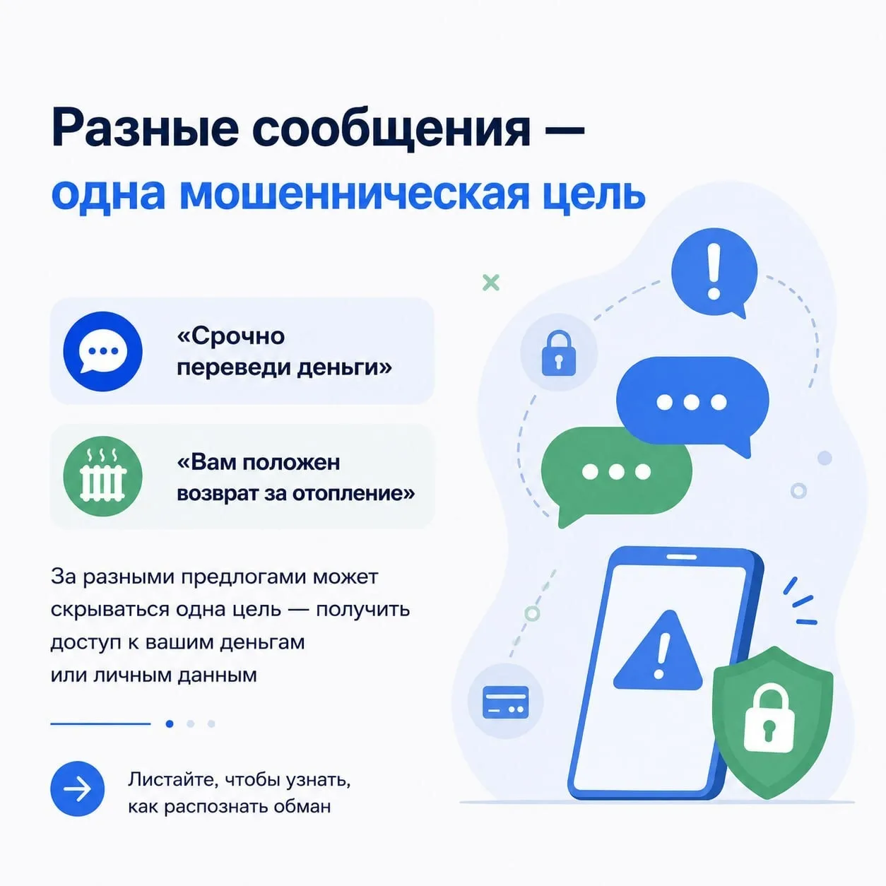 ⚠️ Будьте внимательны: мошенники меняют сценарии обмана

Просьба срочно перевести деньги от имени зн