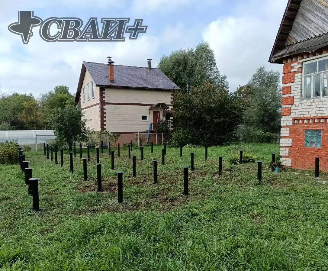 Фундамент на винтовых сваях под дом 🔩