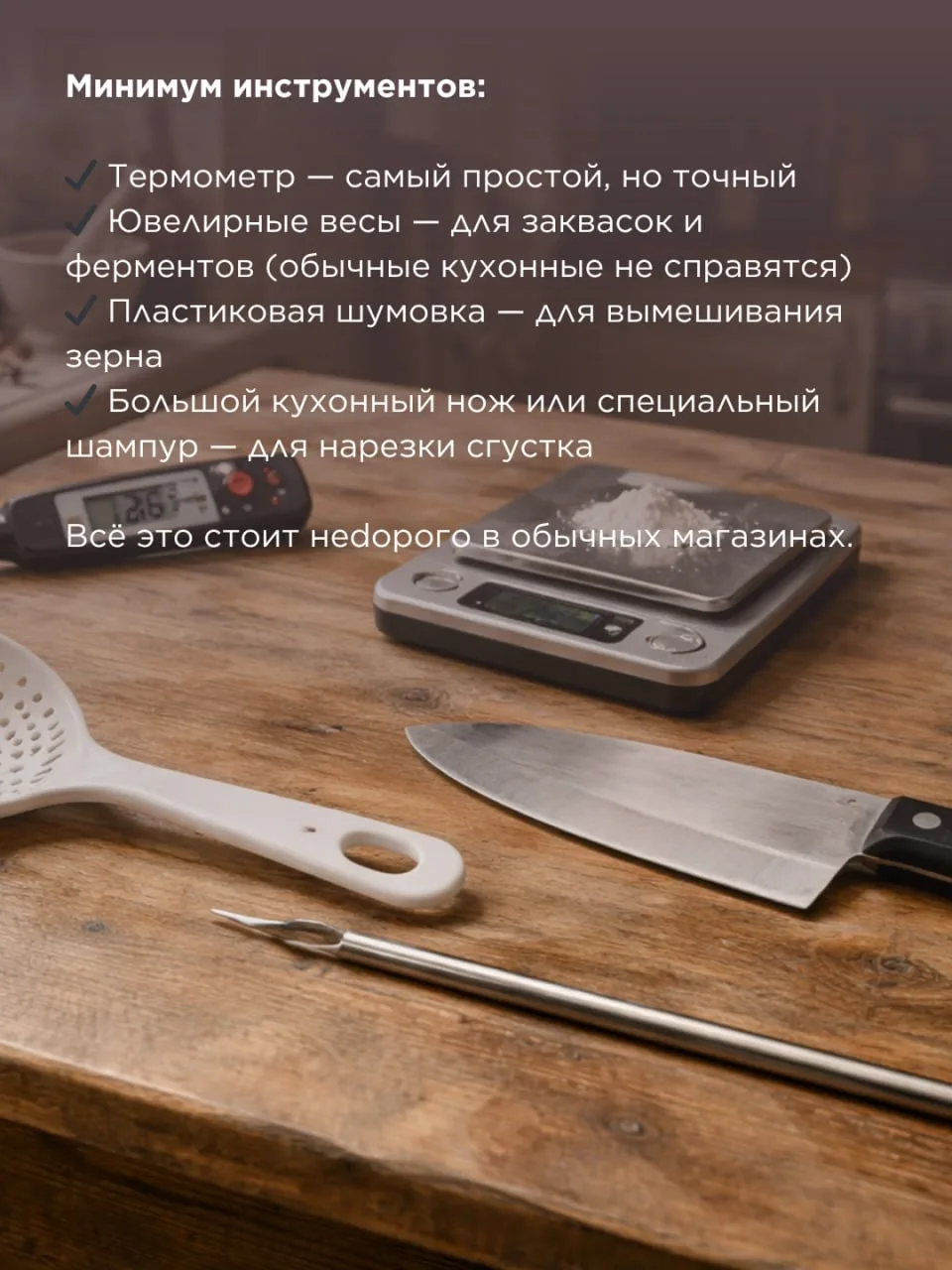 ✔️ Что купить для сыроделия в первую очередь, если бюджет ограничен?  Думаете, что сыроделие — это д