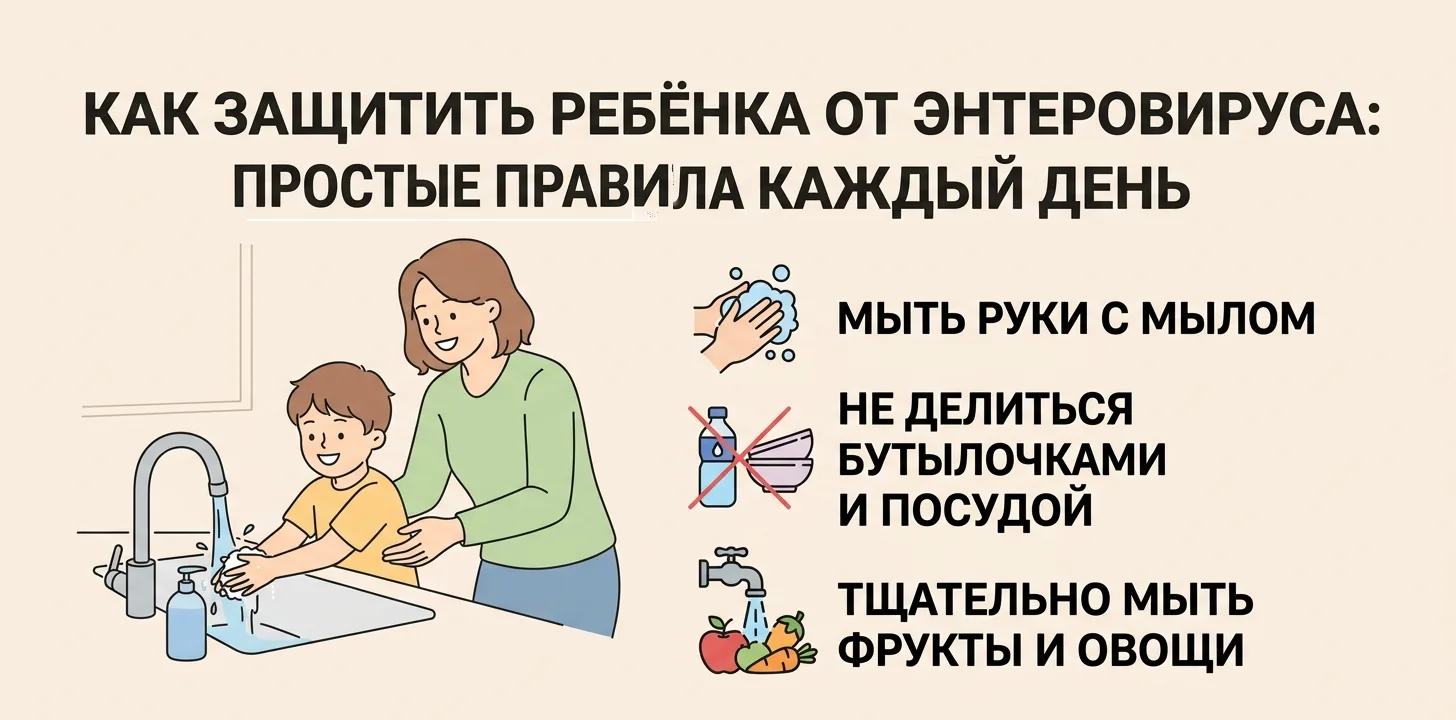 ❓ Как защитить ребёнка от энтеровируса и не растеряться, если есть риск контакта?
