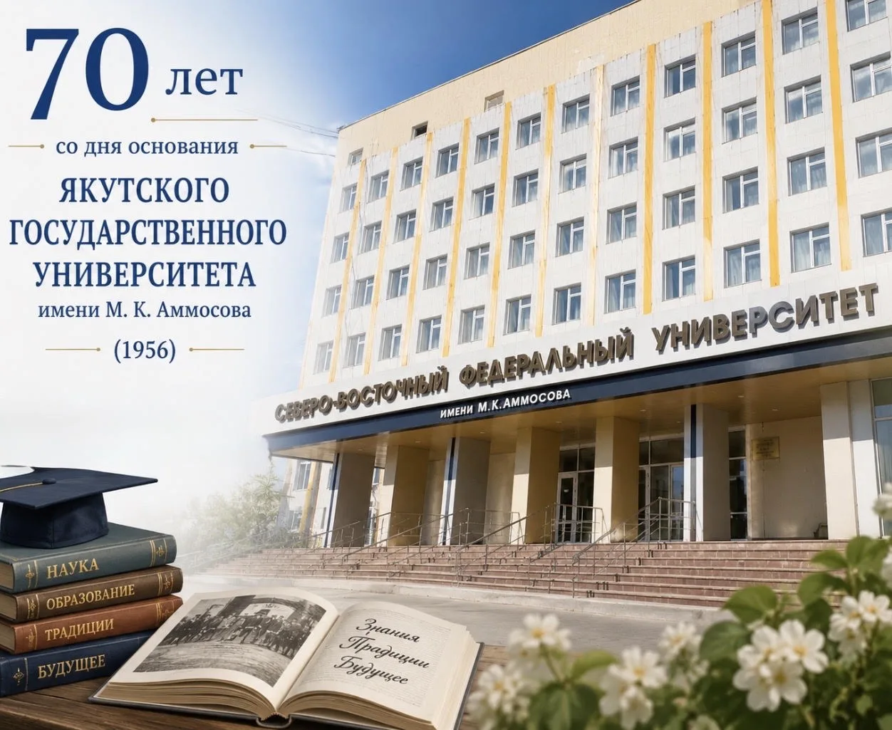 🎓 23 августа — 70 лет со дня основания Якутского государственного университета имени М...