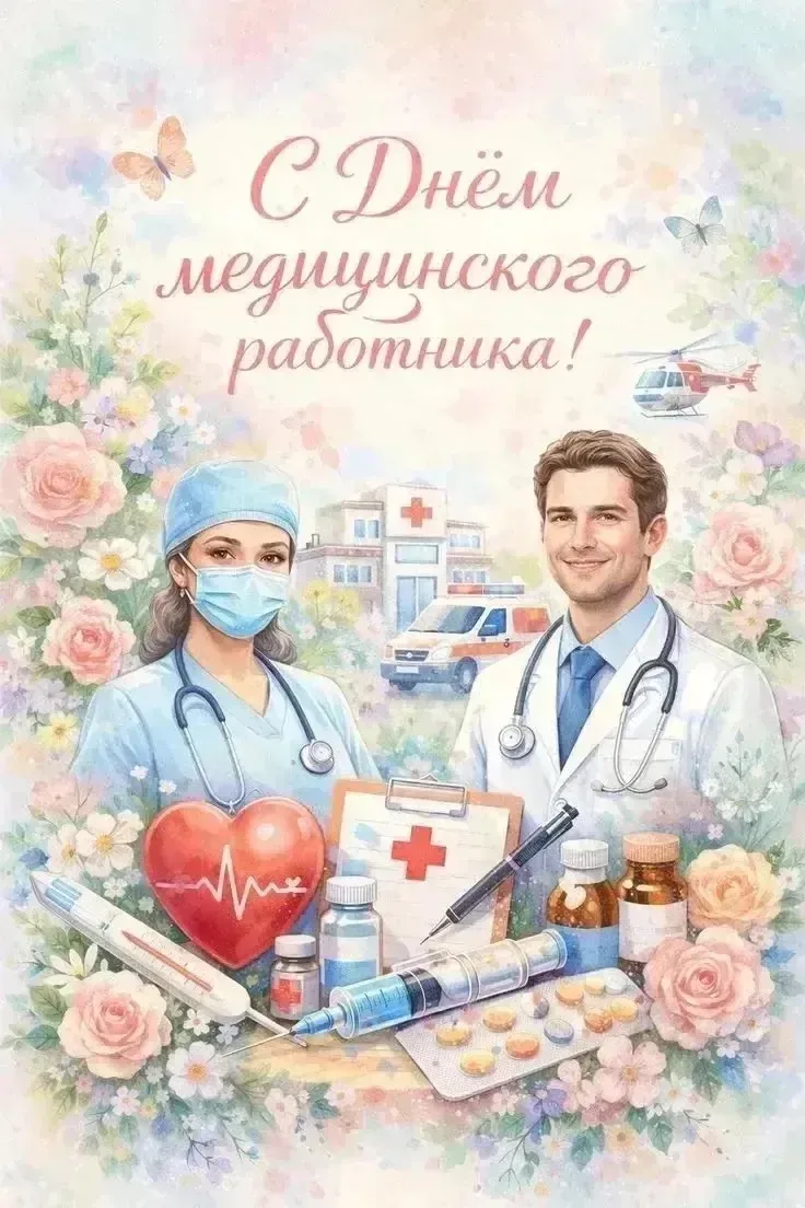 С Днем медицинского работника!

Администрация ГАУЗ «Городская детская поликлиника 6» сердечно поздра