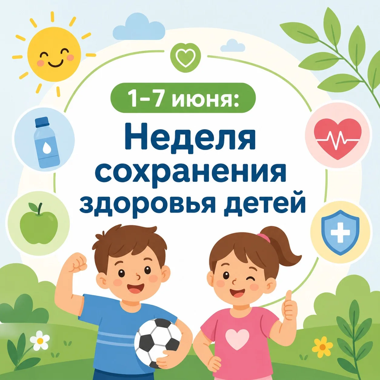 С 1 по 7 июня объявлена неделя сохранения здоровья детей – время, когда мы обращаем вни...