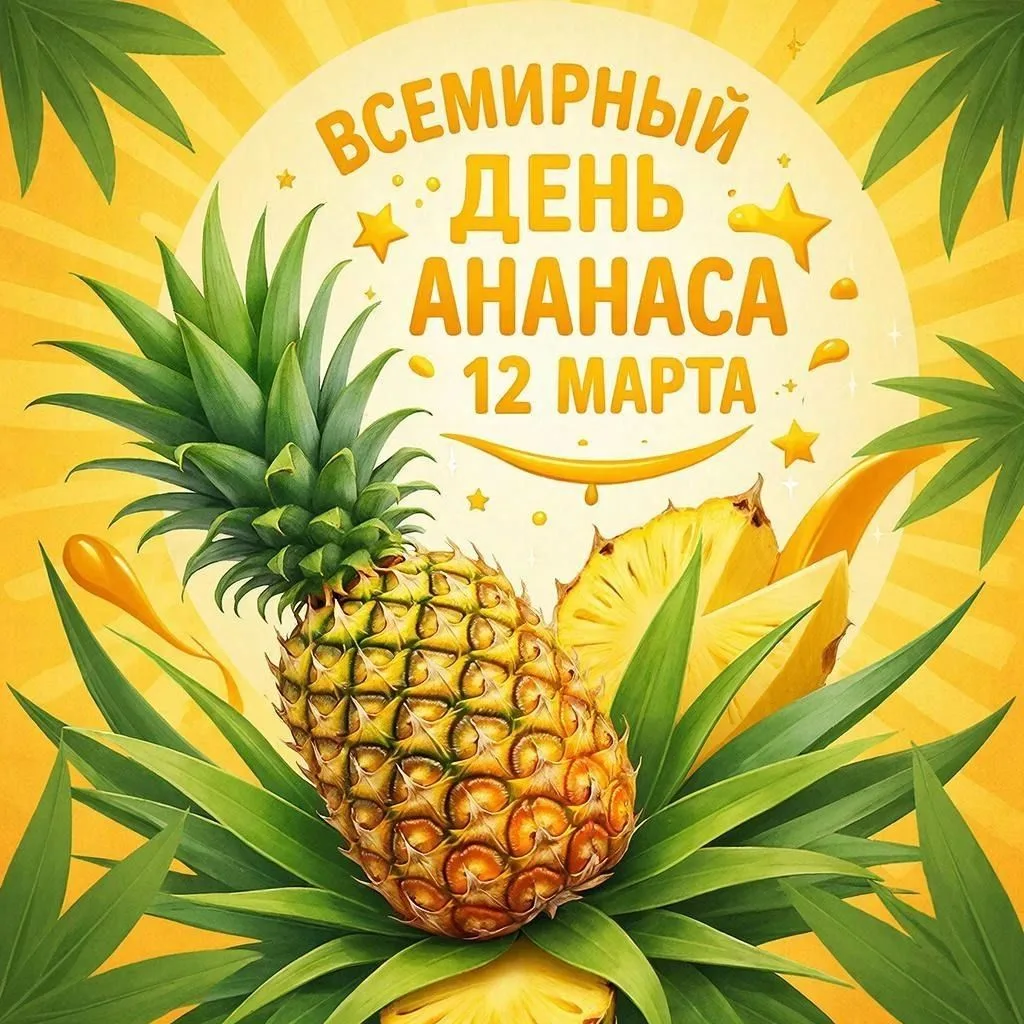 🍍Сладкий день: отмечаем День ананаса!🍍 12 марта в старшей группе №7 было по-настоящем...