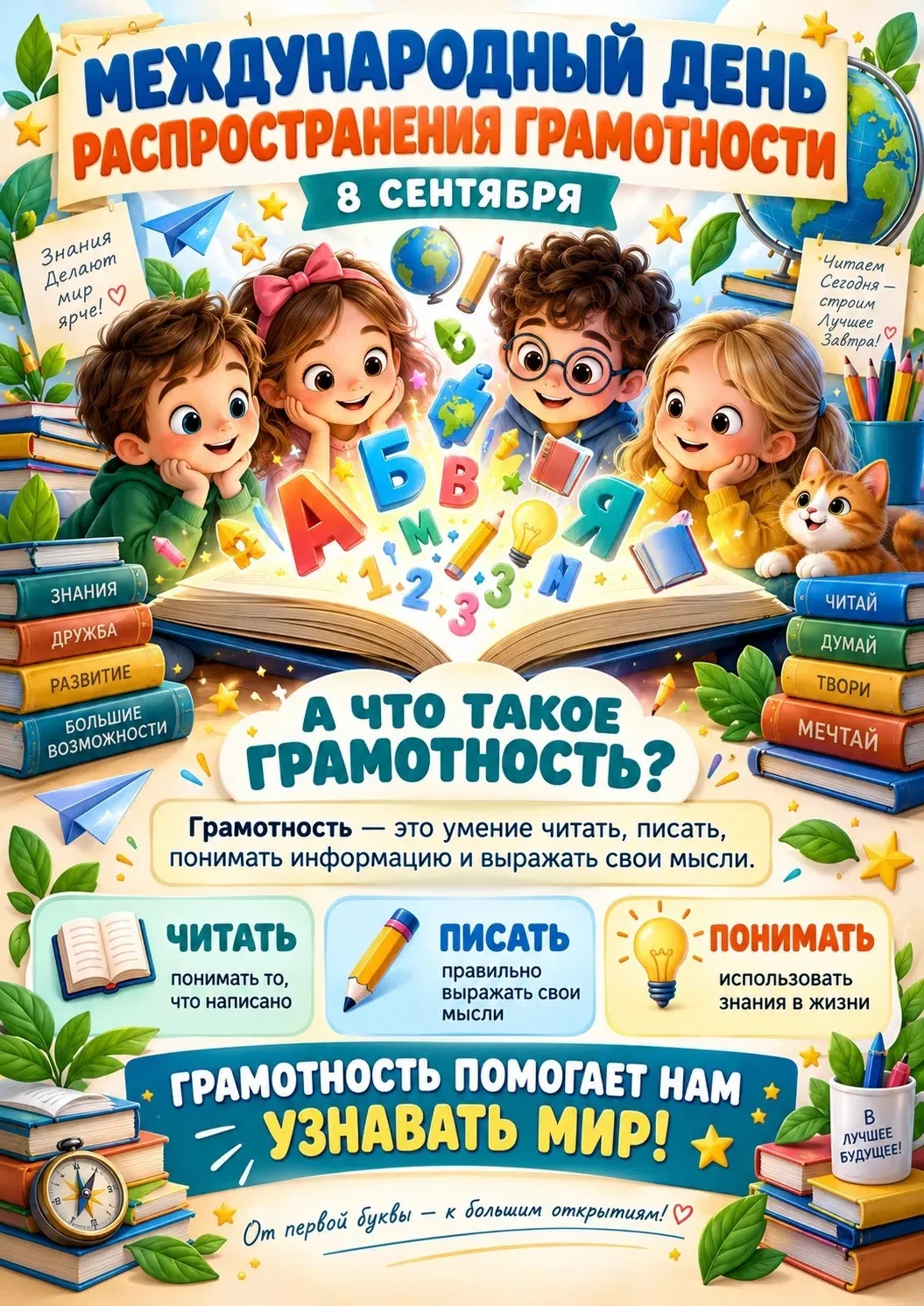 📚 Путешествие в страну Знаний: День грамотности!