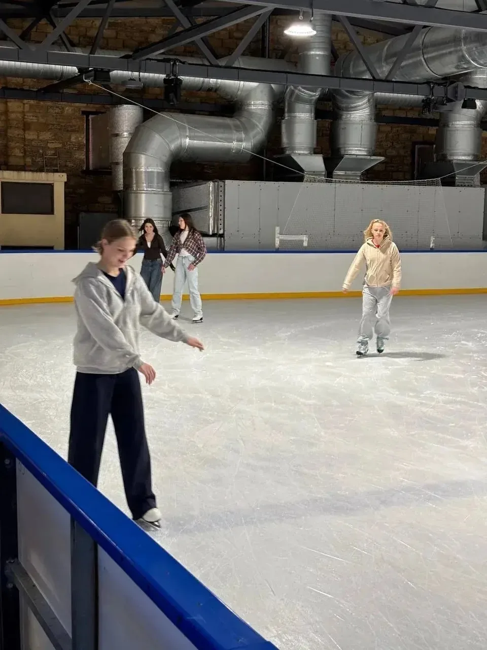 Сегодня студенты  ЮСП 1-25 всей группой посетили каток! ⛸️✨  Это посещение стало заслуженной наградо