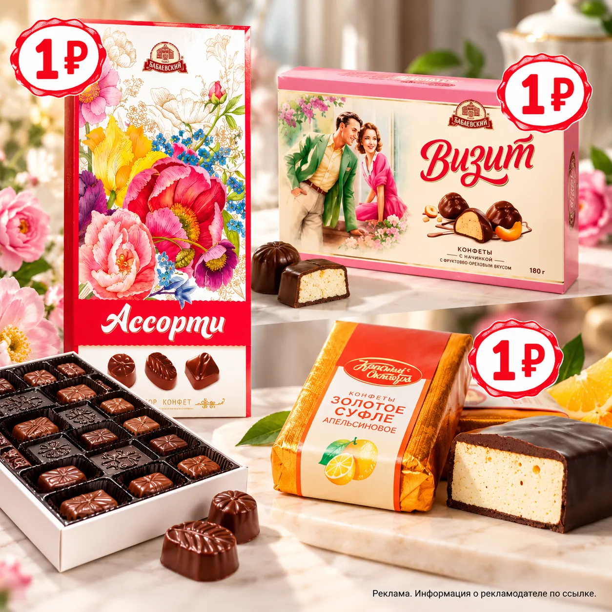 Огромная акция конфеты