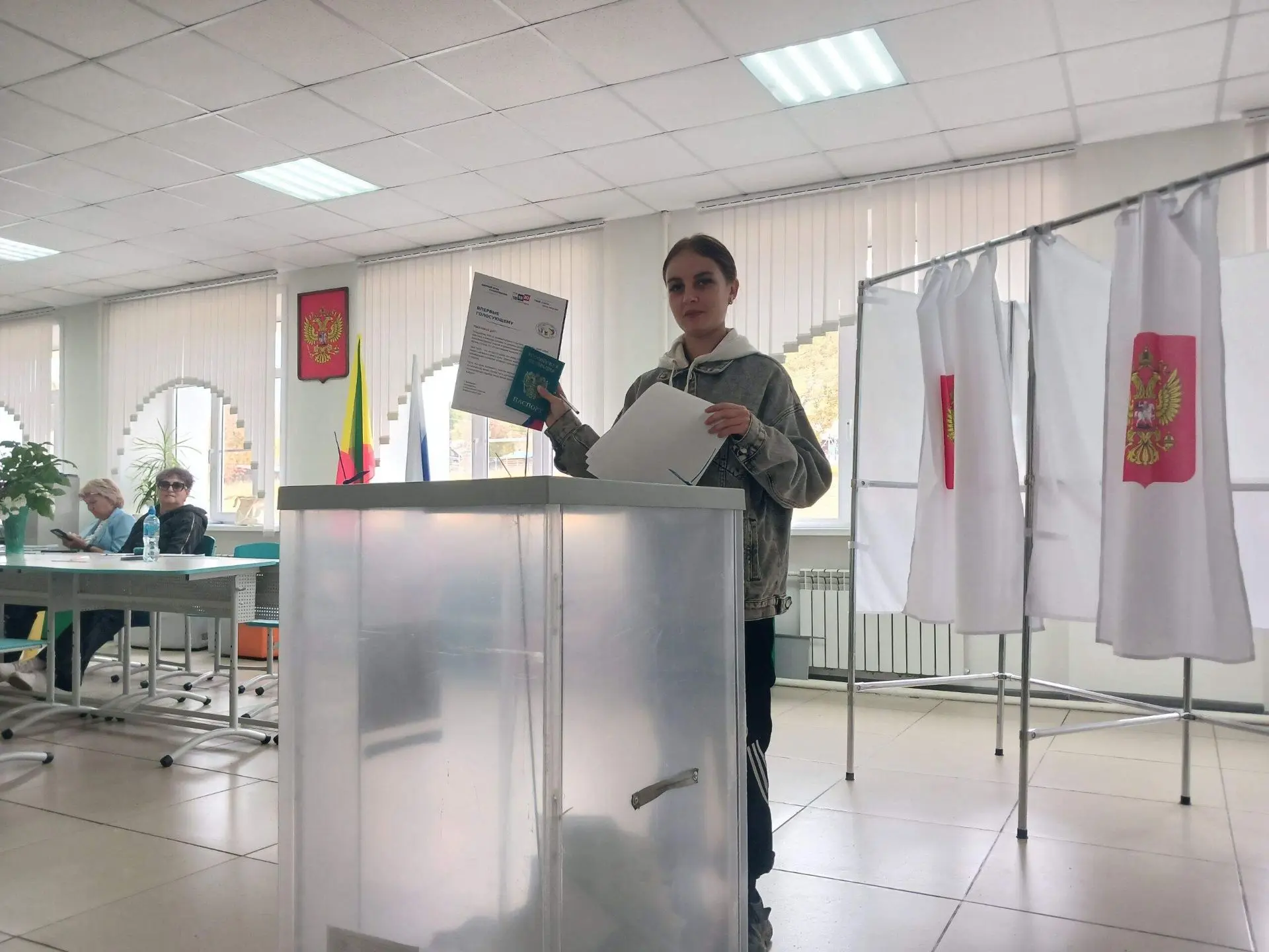 ✅На избирательные участки Шелопугинского округа приходят не только опытные избиратели, ...