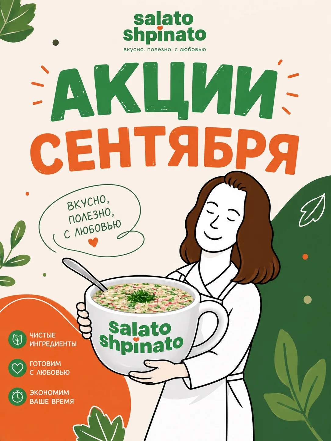 🛍️АКЦИИ СЕНТЯБРЯ В САЛАТО ШПИНАТО: