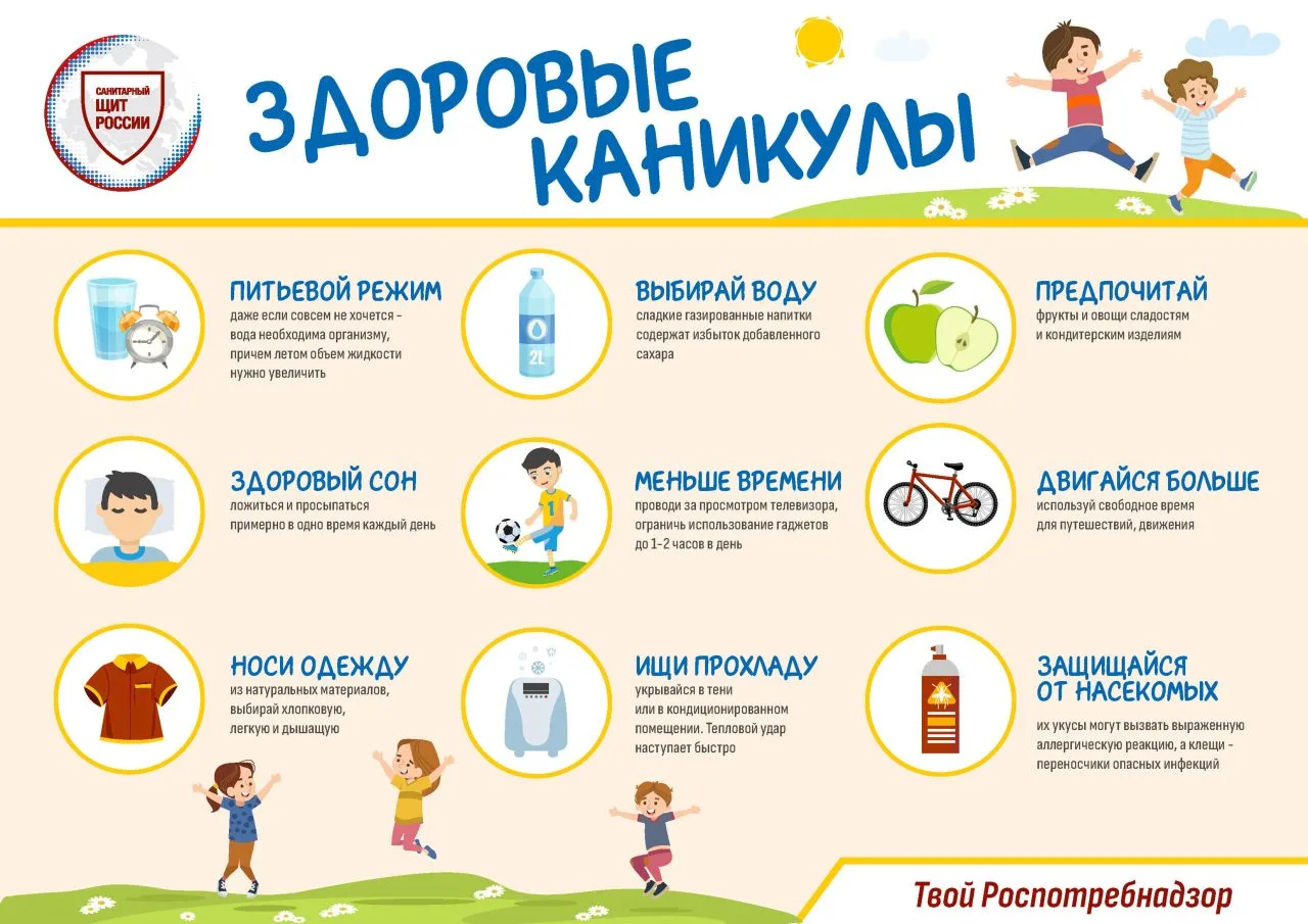 Безопасные летние каникулы ☀🛡

Уважаемые родители!
Соблюдайте правила:
1) Следите за детьми на улиц