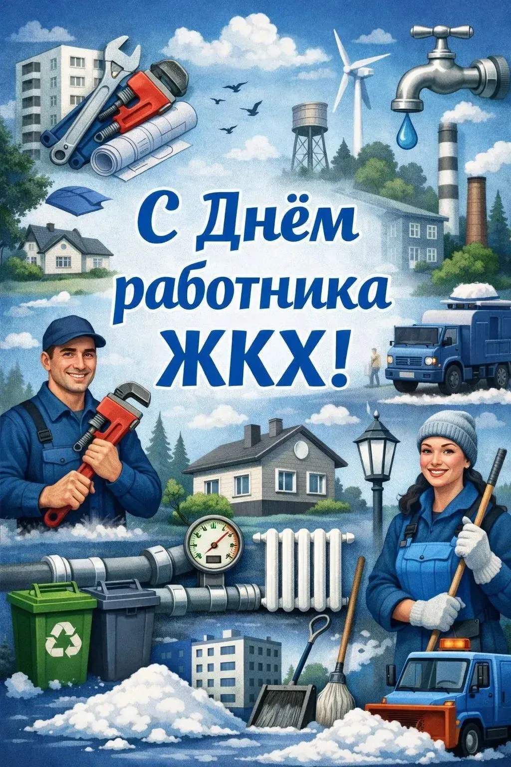 🎉 Дорогие работники отрасли ЖКХ!