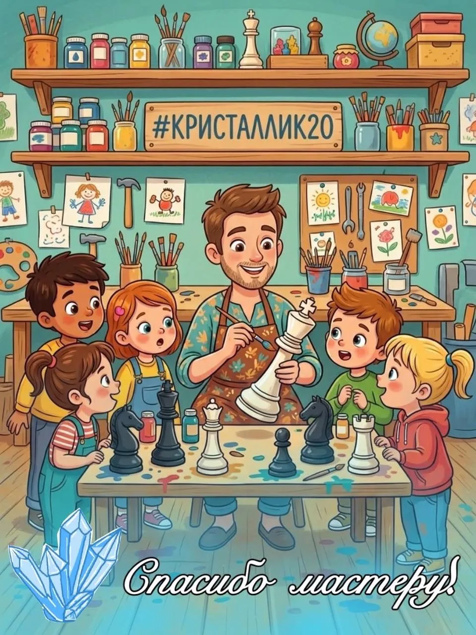 💎 Педагоги и обучающиеся детского сада «Кристаллик» выражают искреннюю благодарность директору Муни