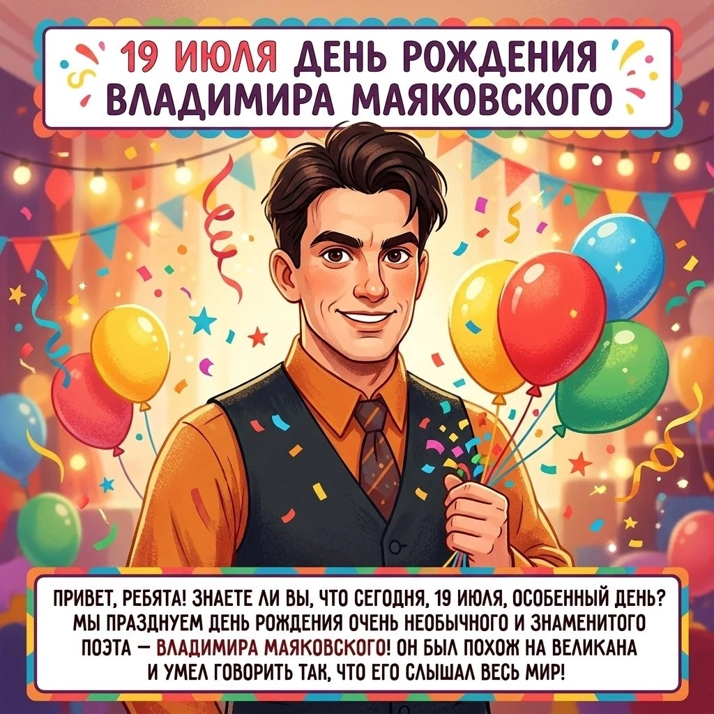 ✅ Уважаемые родители, гости нашего сообщества! Знаете ли вы, что 19 июля родился человек, навсегда и