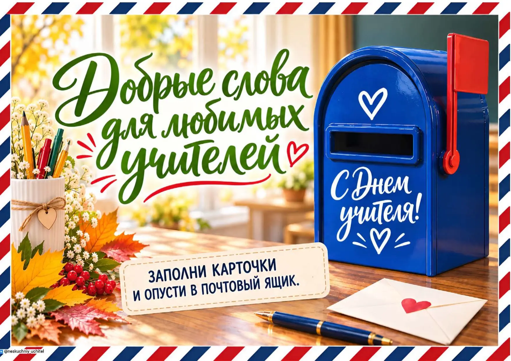 ✨ «Добрые слова для учителя»: делаем праздник теплее ✨