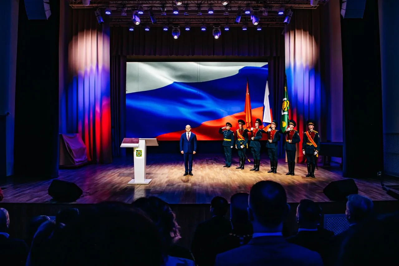 Максим Красноцветов вступил в должность главы городского округа Пушкинский на новый пят...