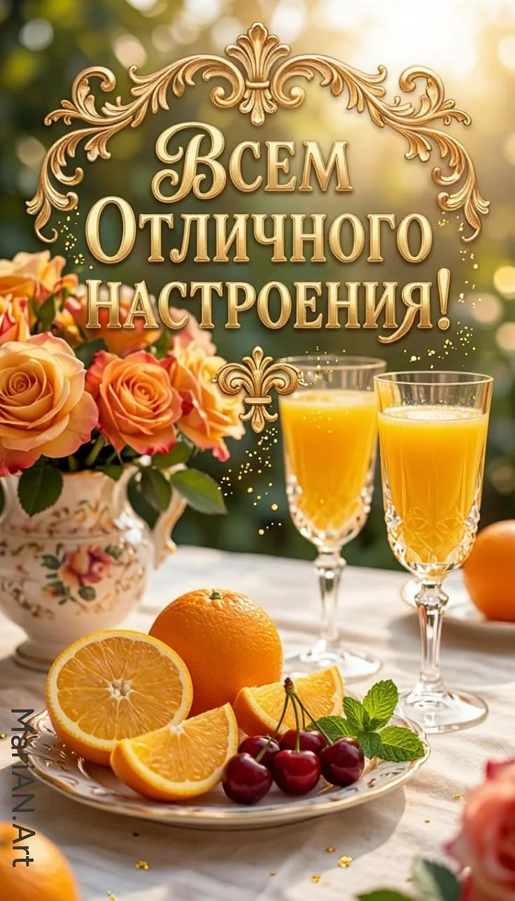 🌞🎉 Чудесного утра! Везения и хорошего настроения!
