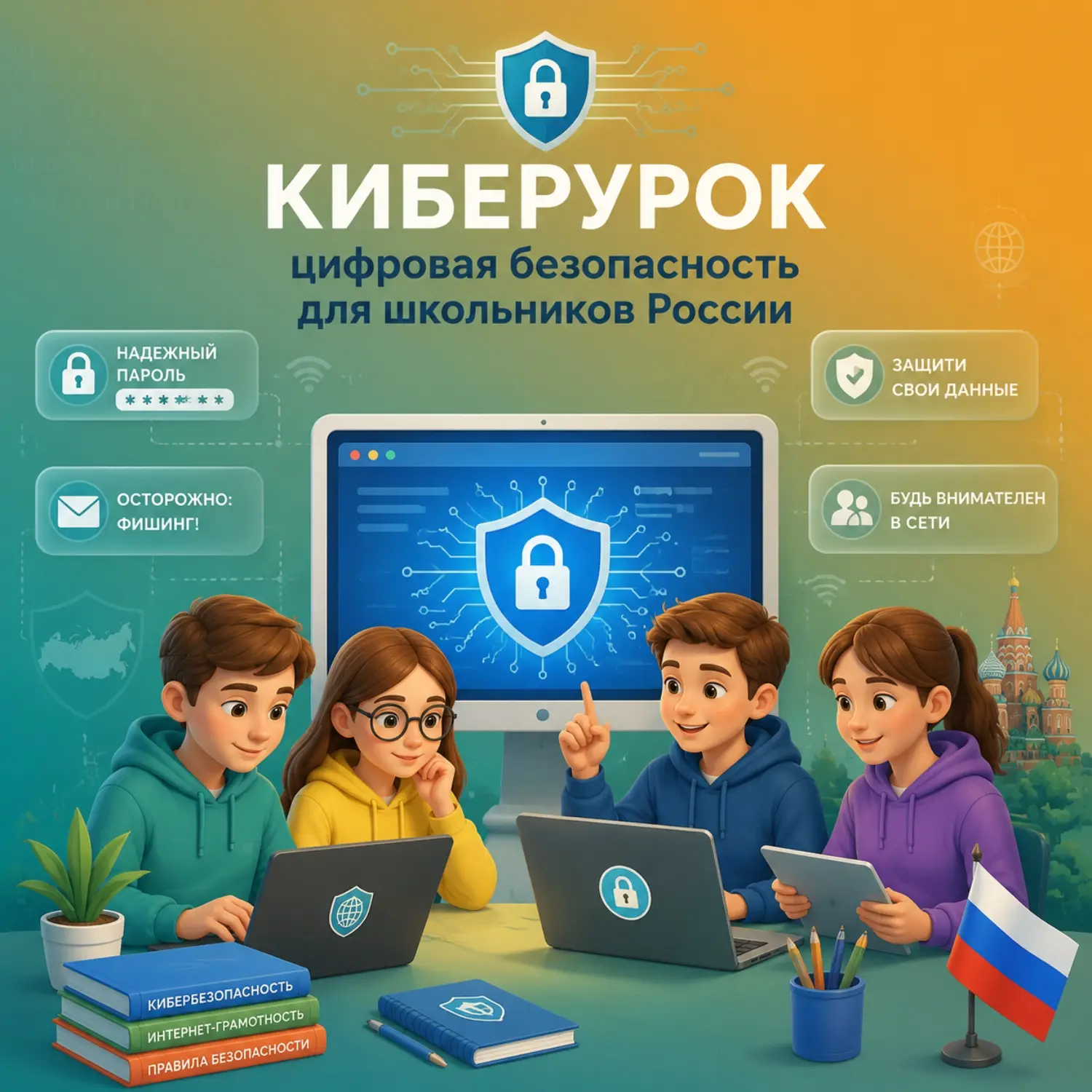 👨‍💻 В российских школах стартовала Всероссийская просветительская акция по медиаграмо...