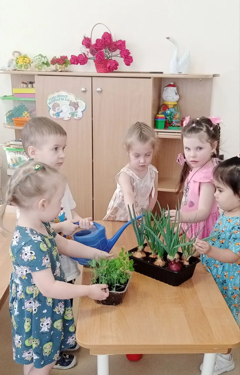 🥗А в группе "Ласточки" настоящая зелёная ферма! Дети посадили и поливали свою зелень �...