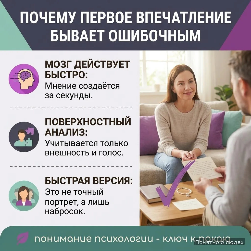 Почему первое впечатление бывает ошибочным