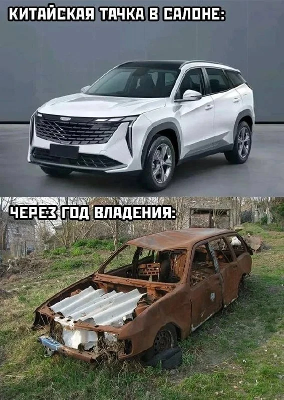 🥴 Россияне разочаровались в китайских автомобилях

Их доля на российском рынке в мае снизилась до 4