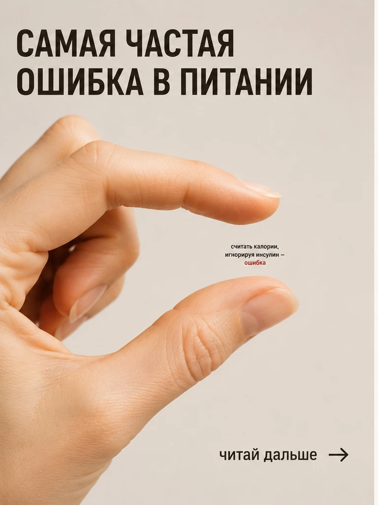 🤔 Почему многие считают калории, но так и не могут похудеть?

Потому что калории — это только час