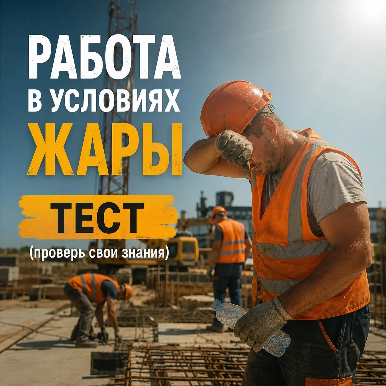 1. Какой риск наиболее характерен для работников, выполняющих работы на открытом воздухе в жаркую по