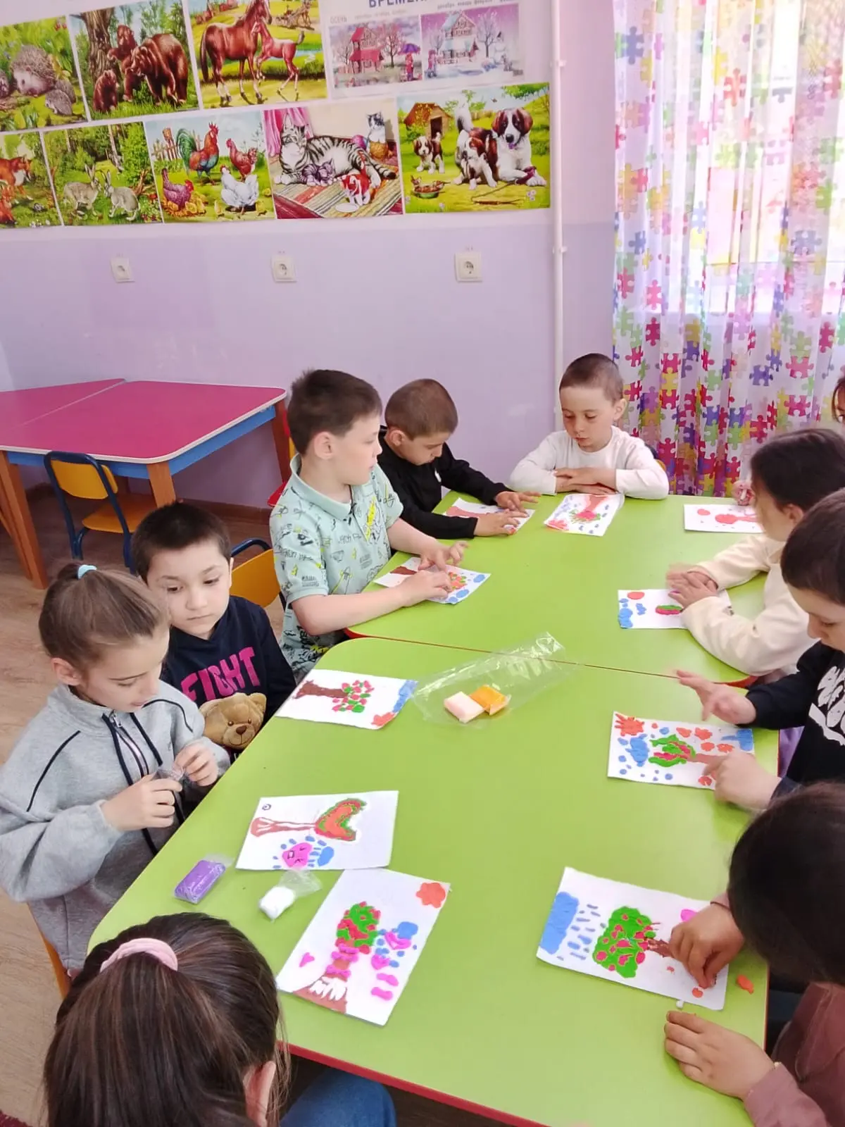 Рабочие моменты 🌈⭐️ воспитатели Чупалаева А. М. и Сулейманова Л. Б.