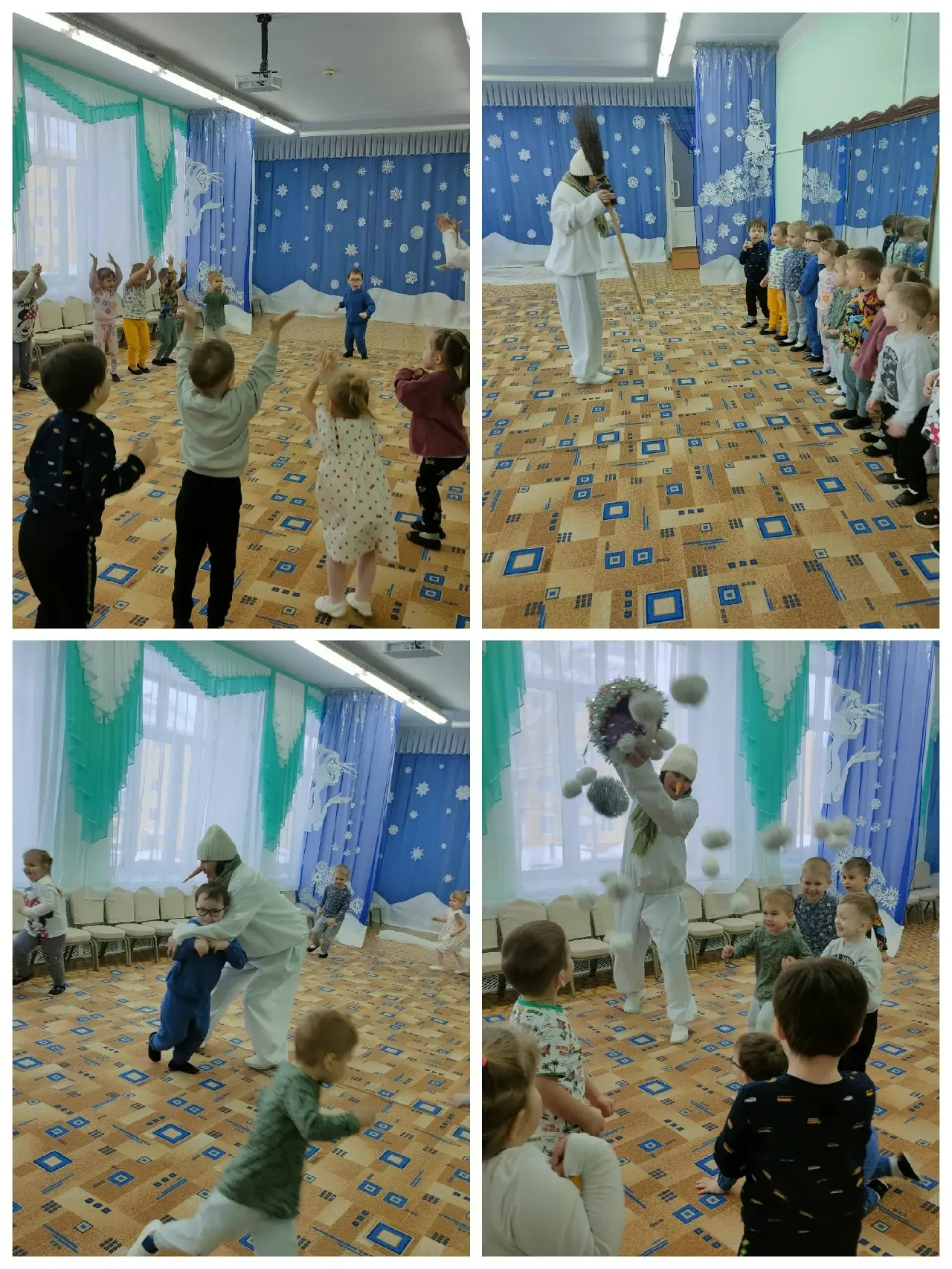 ❄⛄️ Сегодня во второй младшей группе "Крепыши" и средней группе "Почемучки" прошли спор...