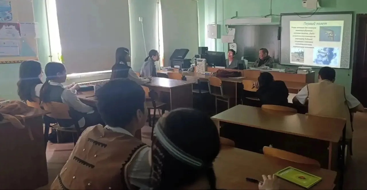 #Зеленыйчетверг в Хатыстыре: урок о белом журавле – стерхе!  В МБОУ «СОШ №20» пос. Хатыстыр Алданско