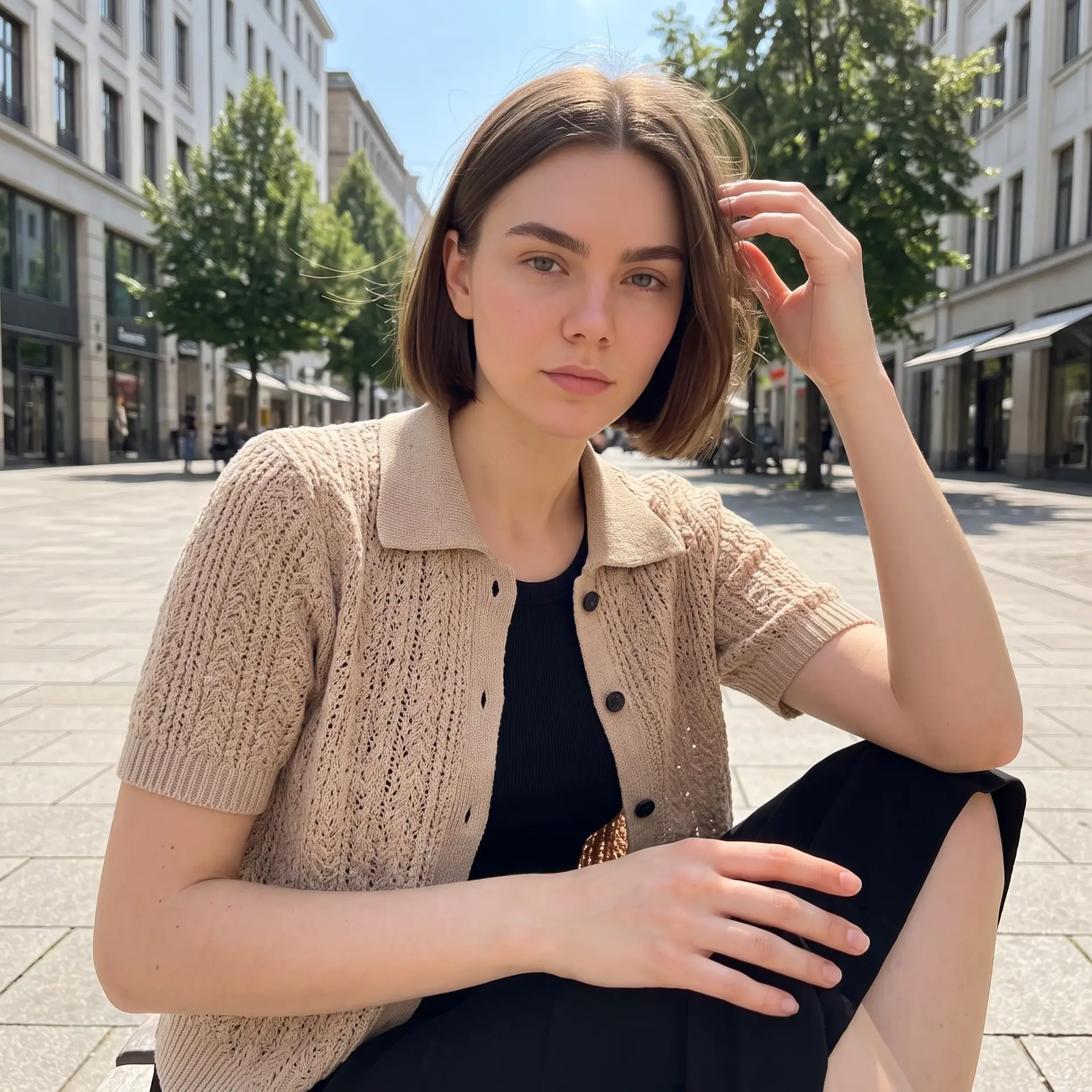 Живой кадр в стиле корейского street fashion 🔥