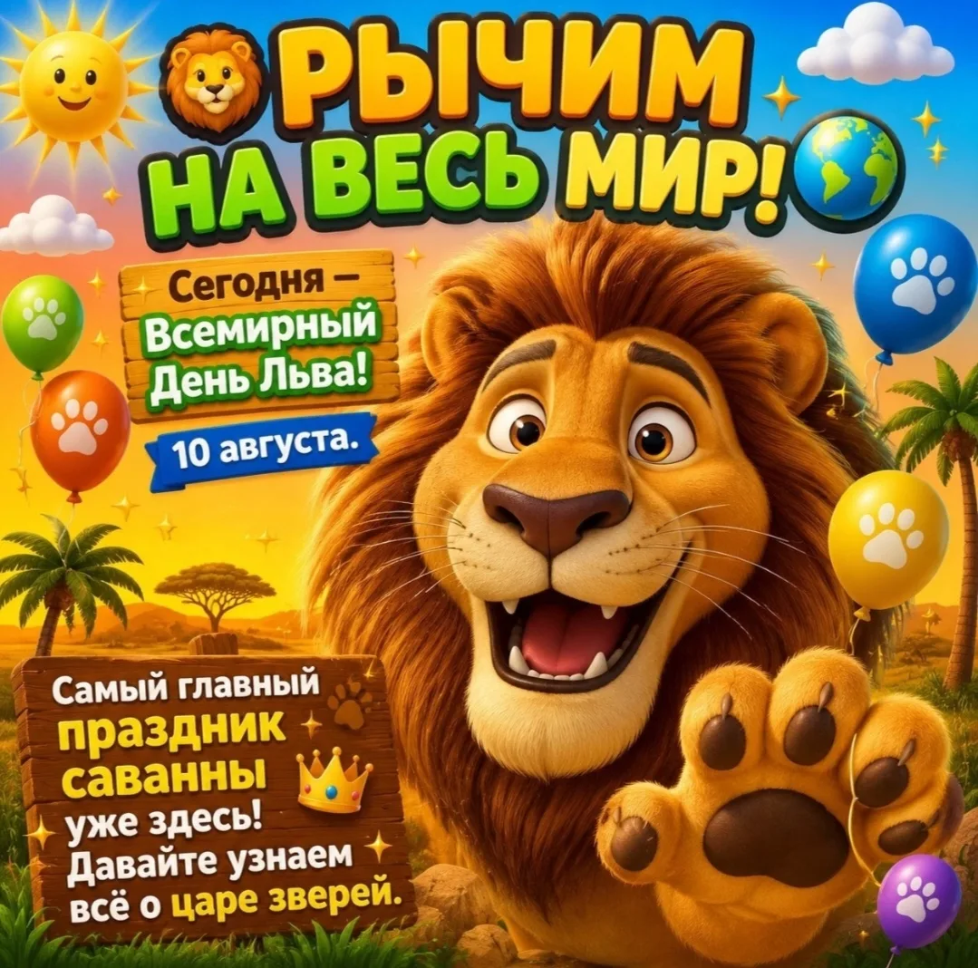 👑 Мама, папа и я — львиная семья!