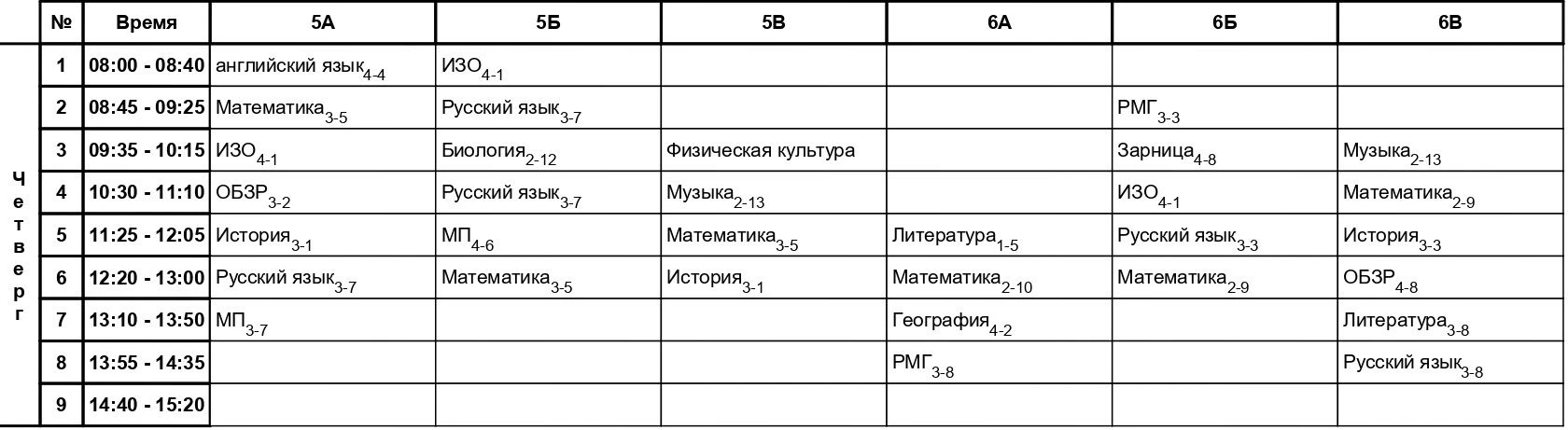 Изменения в расписании на 21.05