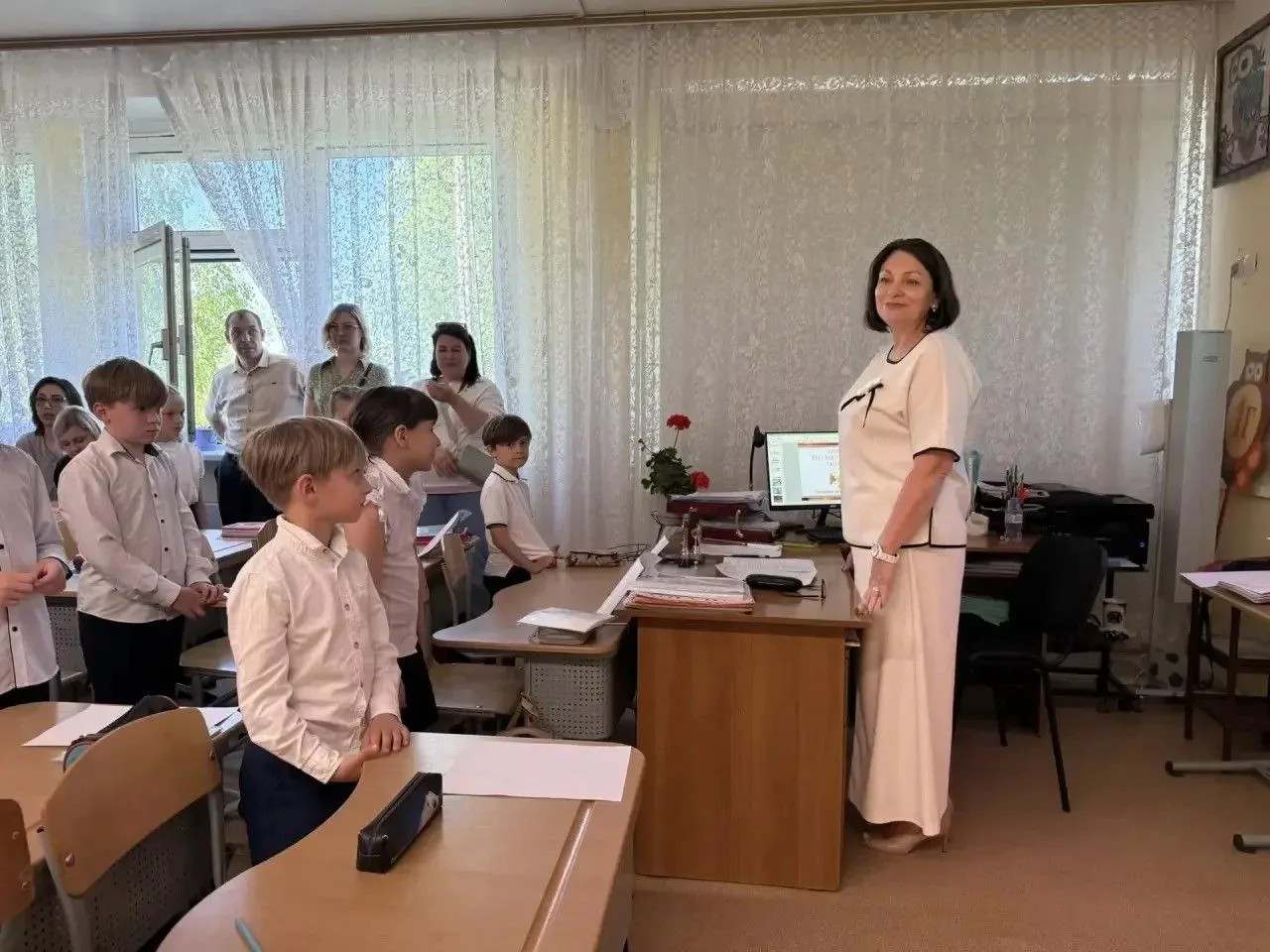 🌟Открытый урок в 1 «Г» прошёл на ура!  ✨Сегодня в нашей школе прошел День открытых дверей, благодаря