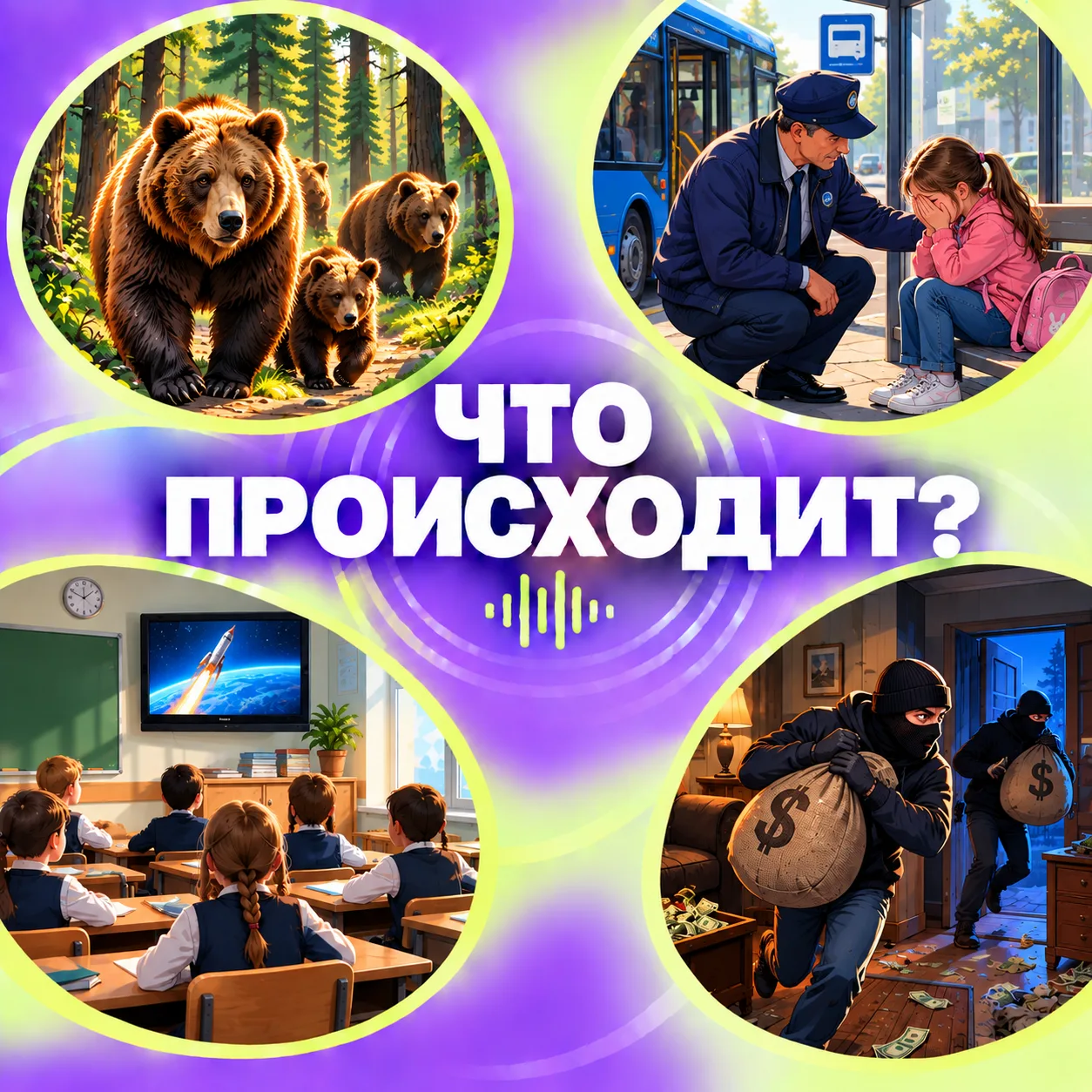 🗞 Единое школьное ТВ, поступок водителя автобуса, медведи в Подмосковье, кража 172 млн...