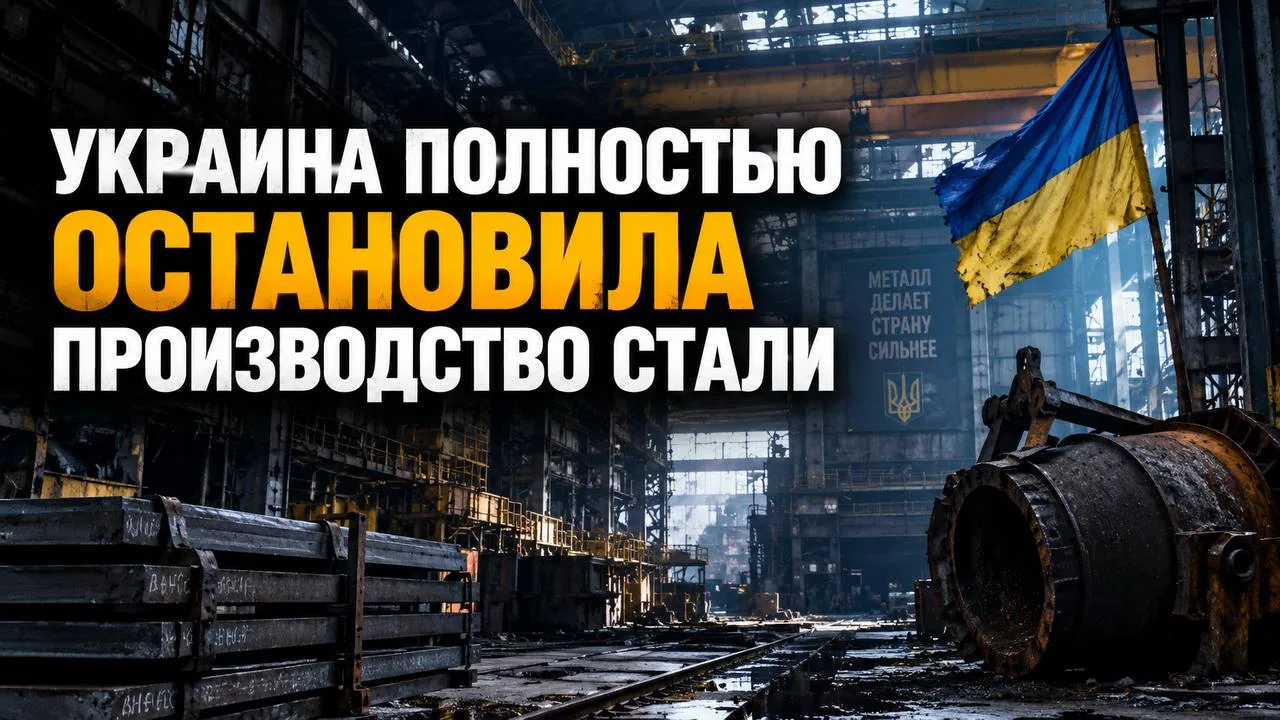 🇺🇦 Украина полностью остановила производство стали