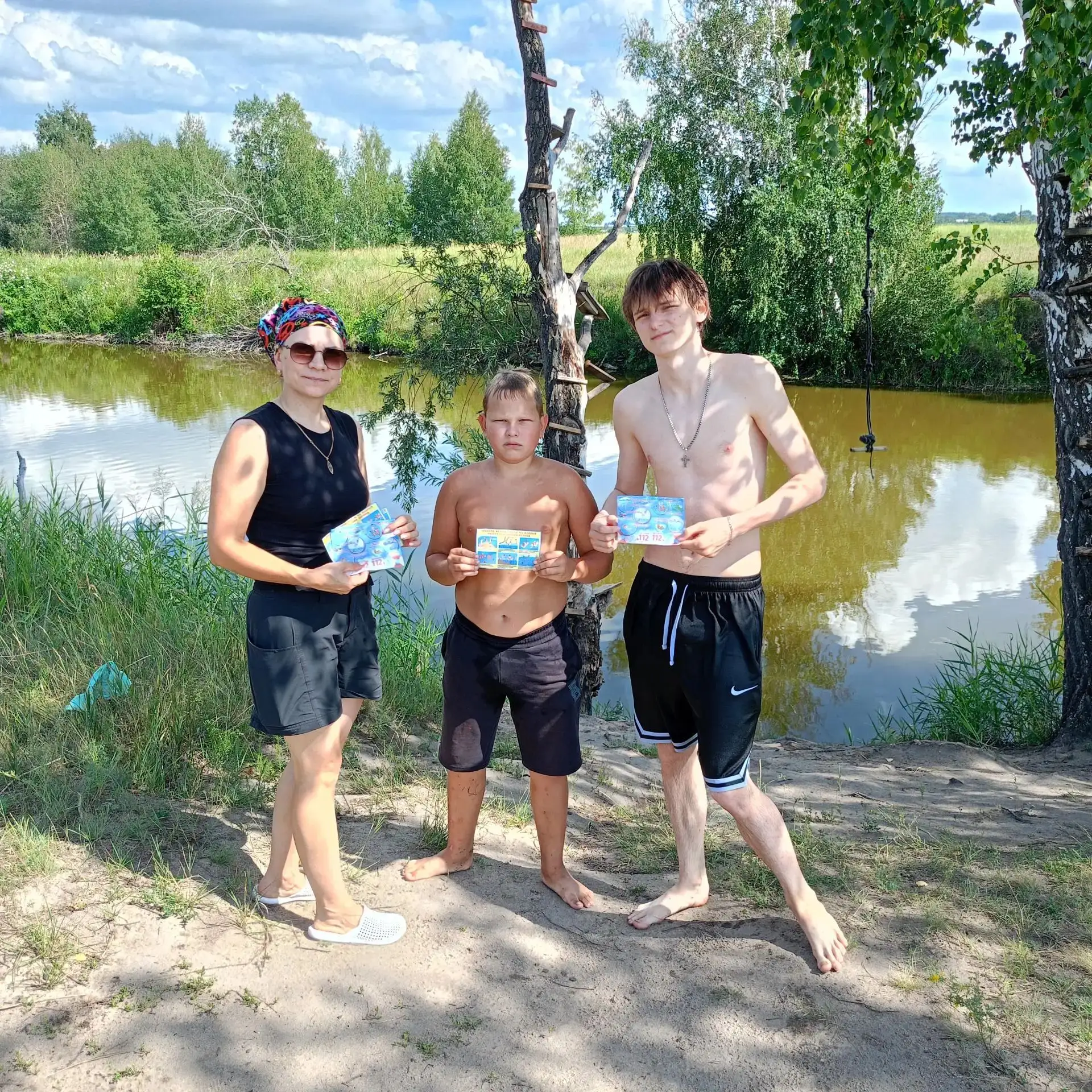 💥Родительский патруль школы вновь отправился в рейд по водным объектам.